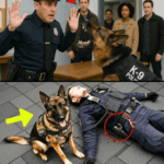 “After a Daring Rescue That Saved a Woman from a Fiery Crash, Hero K9 Loses a Leg—But What Happens Next Will Leave You Speechless: A Police Officer’s Unbelievable Act of Devotion Changes Everything. Could This Be the Most Heartwarming Bond Between Human and Dog Ever Witnessed?”