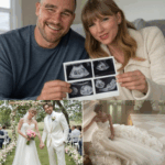 Baby No. 1” – Taylor Swift and Travis Kelce Shock the Media with Birth Announcement, Shares Heartwarming First Photos as they officially announced the birth of their first child. The power couple, who have been the center of media attention since their romance began, managed to keep Swift’s pregnancy under wraps until revealing the joyful news today. Alongside the photos, Swift and Kelce revealed their baby’s unique and meaningful name