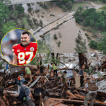 BREAKING: Travis Kelce and Taylor Swift’s remarkable generosity has captured national attention – Kelce personally delivered almost two tons of food to flood victims in Texas, moving millions of people to tears.