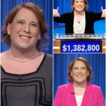 Jeopardy contestant and Céline Dion fan Drew Goins walks offstage after missing a clue about her music