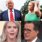“Your Wife’s Just a Prop!” — When Karoline Leavitt Took a Cheap Shot on Live TV, She Didn’t Expect This Silent Bombshell. Who Really Got Exposed? Why Didn’t Colbert Clap Back? What Truth Left America Speechless?