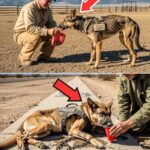 A 3-Year-Old Walks Into Court, Kneels Beside a K9, and Whispers Just One Word—Seconds Later, Everyone in the Room Freezes in Shock at What the Dog Does Next!